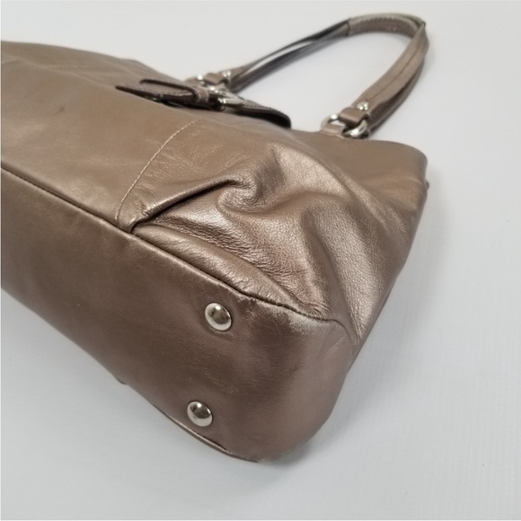 Coach Metallic Bronze Shoulder Bag - Picture 5 of 14
